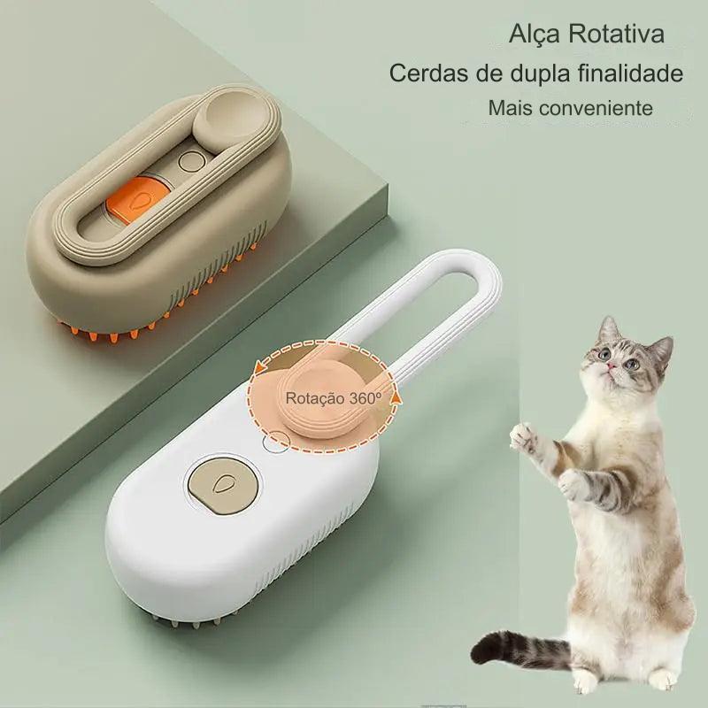 Escova elétrica com massageador para cães e gatos - Aruky Store