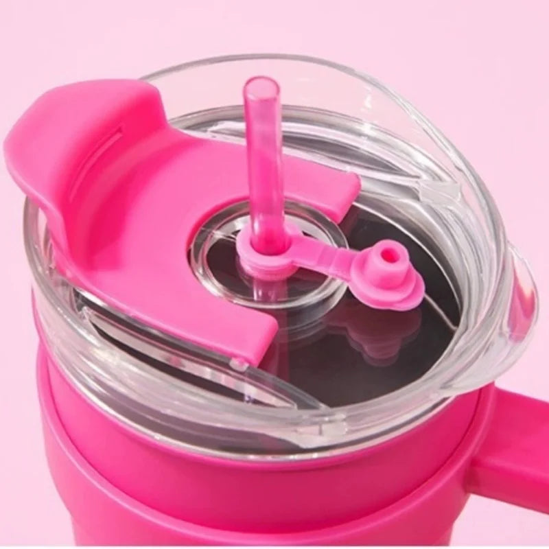 Copo Miniso 1200ml Rosa tipo Barbie