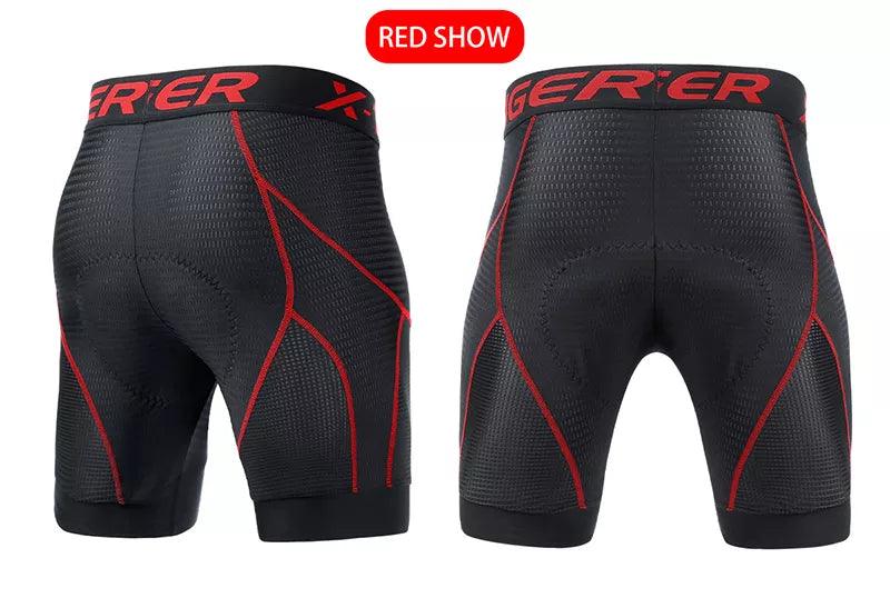 __new X-TIGER Men's Cycling Underwear Shorts 5D Padded Sports Riding Bike Bicycle MTB Liner Shorts with Anti-Slip Leg Grips - Aruky Store